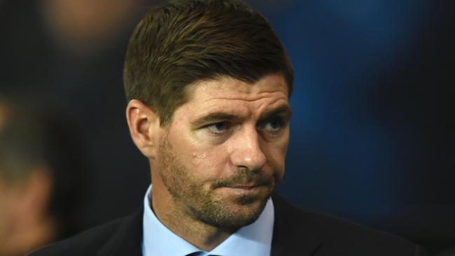 Rangers' English manager Steven Gerrard reacts during the UEFA Europa League Group G football match between Rangers and Spartak Moscow at Ibrox Stadium in Glasgow on October 25, 2018. (Photo by ANDY BUCHANAN / AFP)