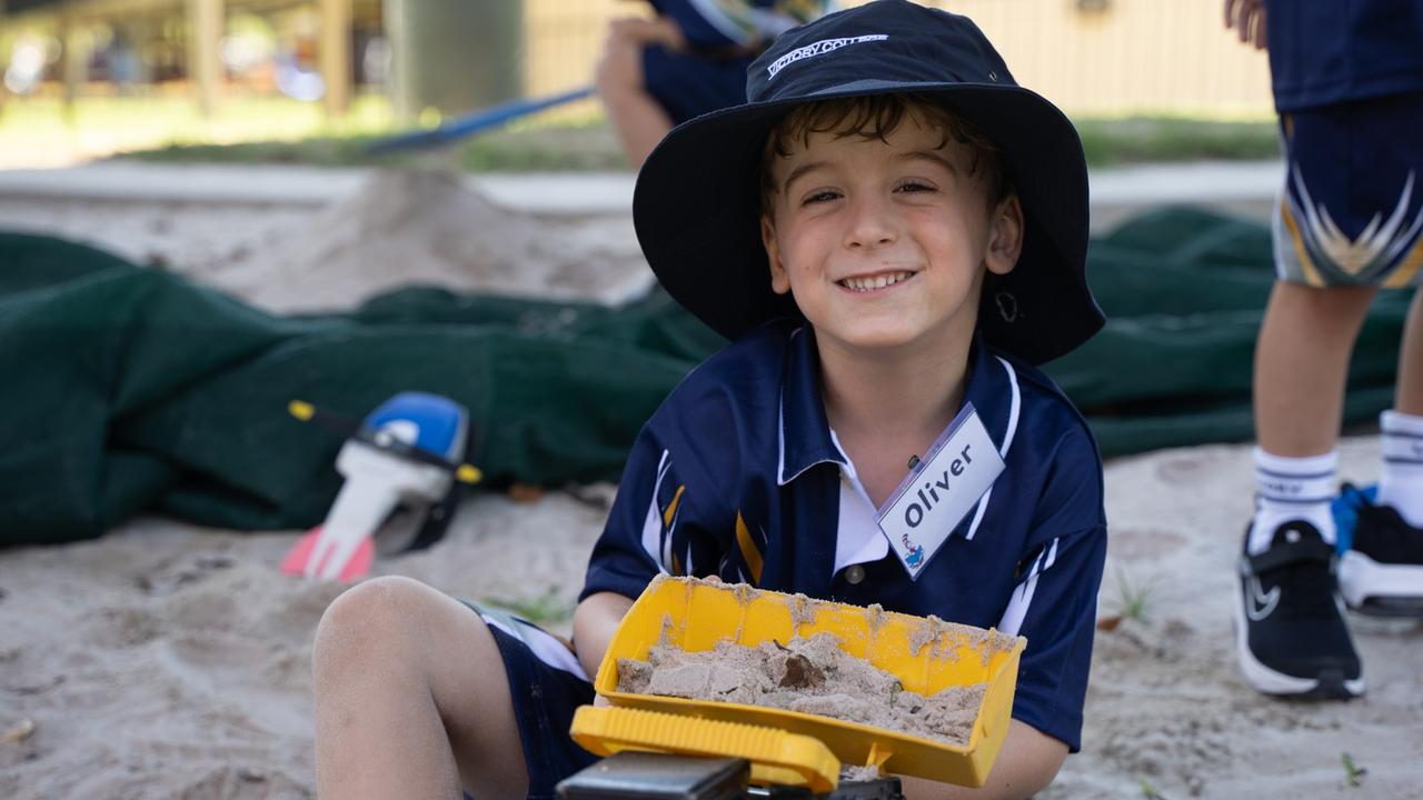 Oliver at Victory College's first day of class. January 22,2024. Picture: Christine Schindler