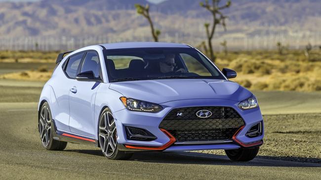 Hyundai’s hottest hatch: The Veloster N. Picture: Supplied.