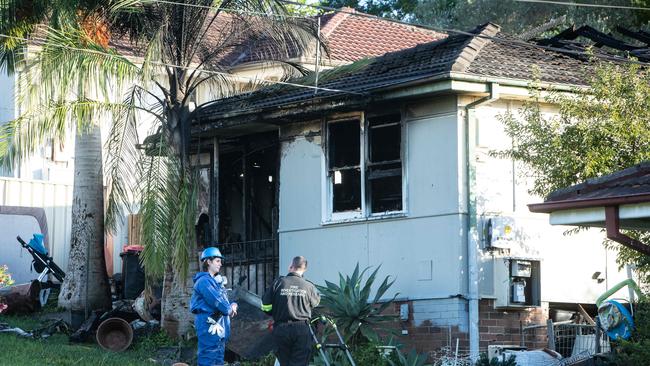 The scene of fatal fire in St Johns Road, Heckenberg. Picture: NewsWire / Julian Andrews