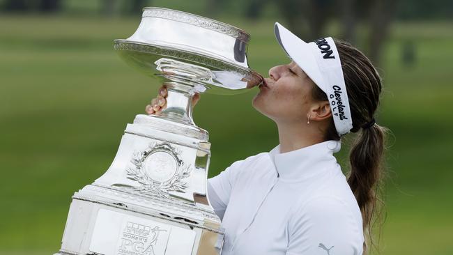 Hannah Green won the KPMG Women's PGA Championship golf tournament this week. Picture: AP/Charlie Neibergall