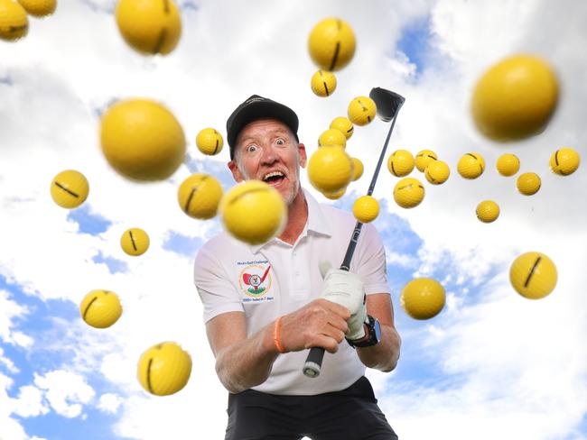 Supplied image of Mick McLoughlin will attempt to break a golfing world record in November.