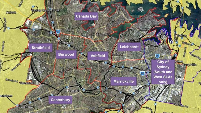 The Sydney LHD covers much of the city's inner west, and some suburbs in the inner city.