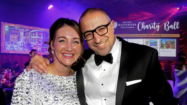 Maja and Ron Bakir at Gold Coast Mayoress Charity Foundation Ball at The Star Gold Coast. Picture: Regina King