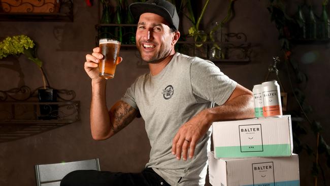 Surfer Joel Parkinson is a part owner of Balter Brewing Co with fellow surfing stars Mick fanning, Bede Durbidge and Josh Kerr. Pic: Tricia Watkinson.