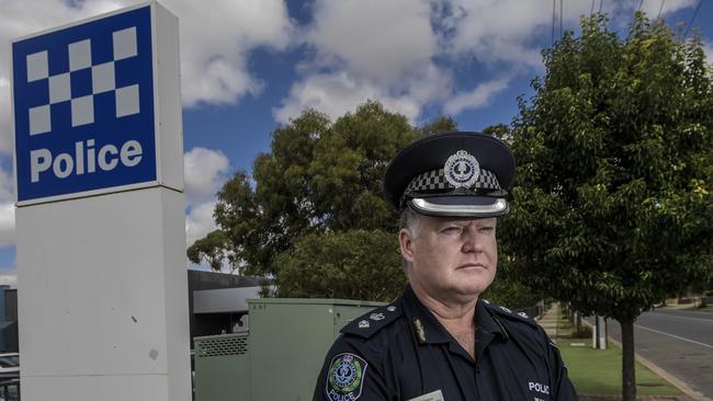 Murray Bridge Police Station’s Superintendent James Blandford. Picture: Roy VanDerVegt