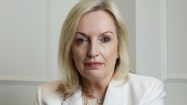 Former Australia Post chief executive Christine Holgate also stepped down after nine years on the Magpies’ board. Picture: John Feder/The Australian