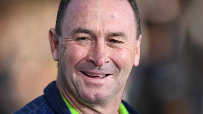 Raiders coach Ricky Stuart has let fly at the NRL. Picture: AAP