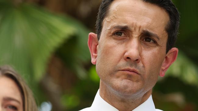 Leader of the Opposition David Crisafulli announces a Crime Prevention School for Townsville during a media conference, Townsville. Picture: Liam Kidston.