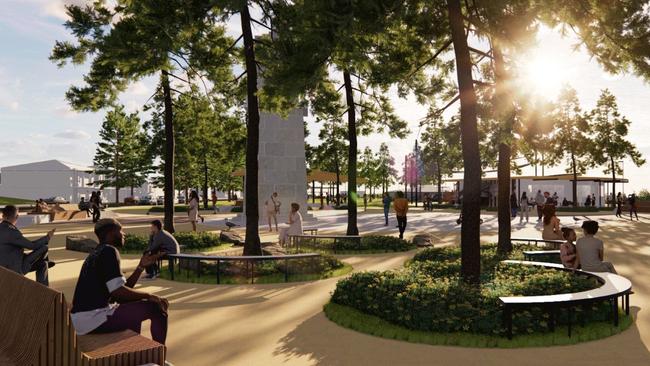 An artist’s impression of the proposed Semaphore foreshore central plaza. Source: Port Adelaide Enfield Council