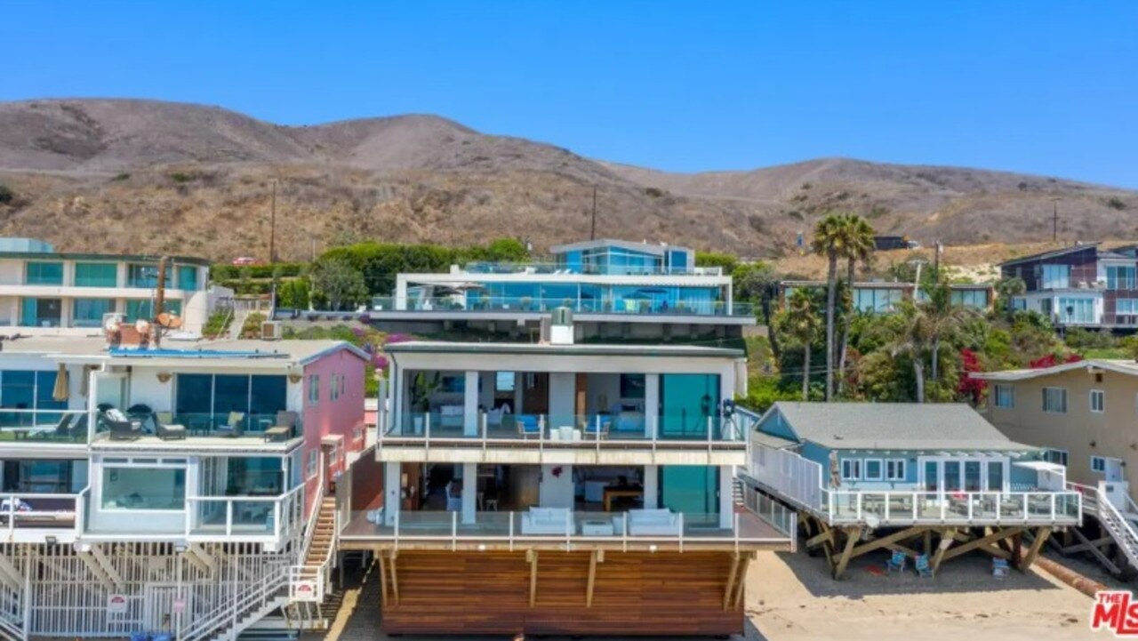 Matthew Perry’s former Malibu home he had owned for nearly a decade. Picture: Realtor via Anthony Barcelo