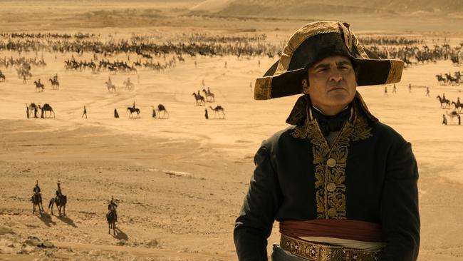 Joaquin Phoenix stars as Napoleon Bonaparte.