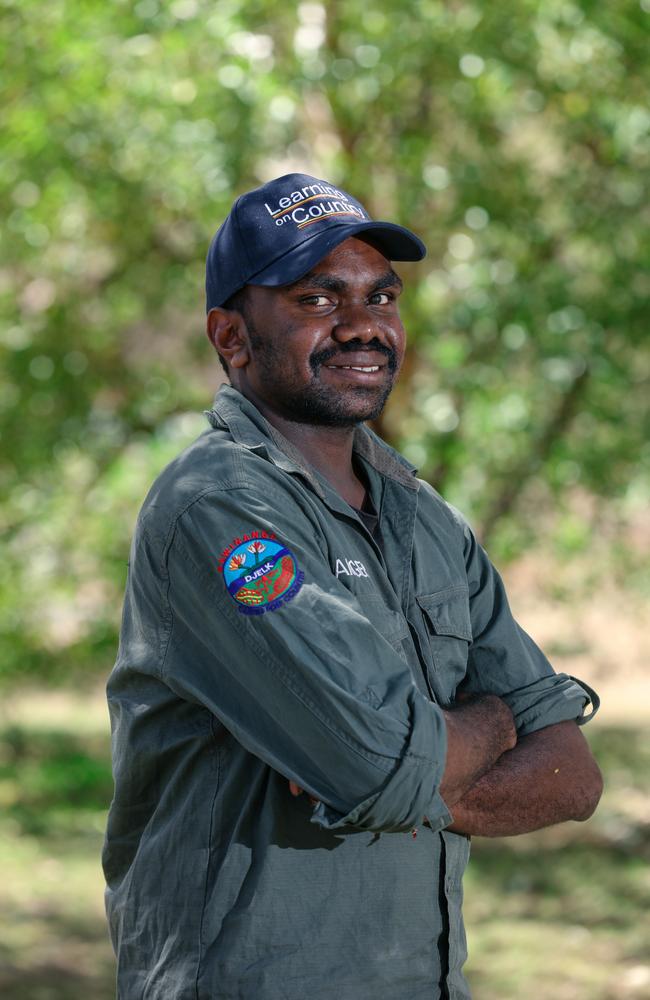 Former student and now Djelk Ranger Jonah Ryan. Picture: Glenn Campbell/NLC