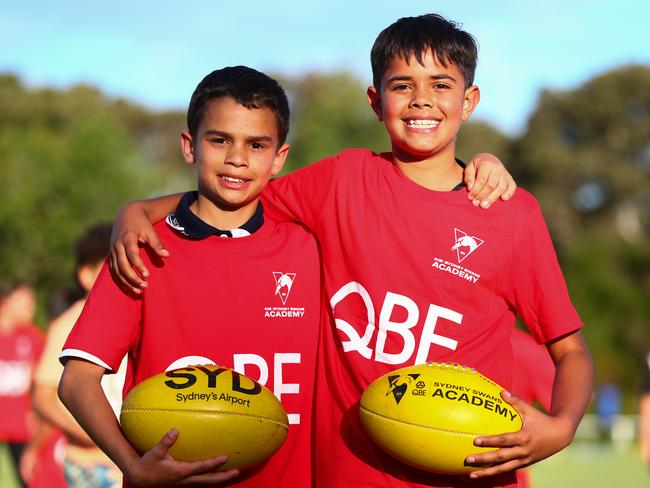 Members of the Sydney Swans' First Nations Foundations program. Picture: Sydney Swans