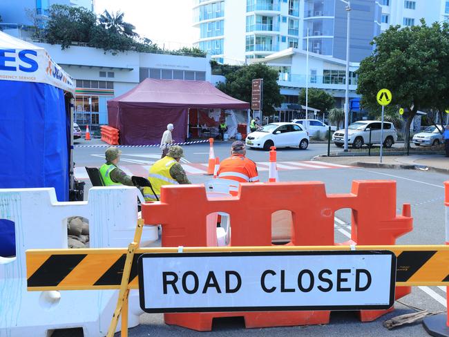 August 16, Gold Coast, Queensland - Griffith Street Border Crossing. Traffic was extremely light at the border crossing for most of the day Scott Powick Newscorp