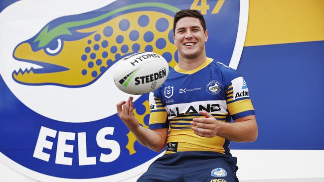 There’s a mountain of pressure on Mitchell Moses to deliver the Parramatta Eels their first premiership since Peter Sterling in 1986. Picture: Sam Ruttyn