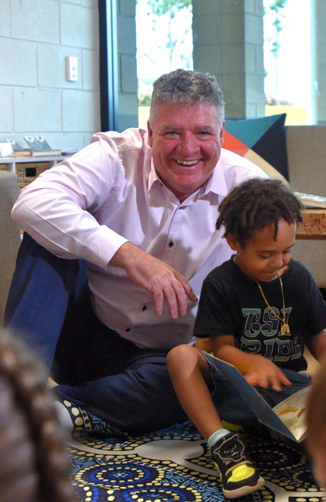 Education Minister Mark Monaghan talks about the impressive year the Families As First Teachers (FaFT) program had in 2023 on his first day in the portfolio. Picture: Sierra Haigh