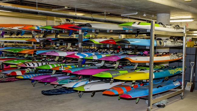 Inside the basement storage area. Picture: Jerad Williams