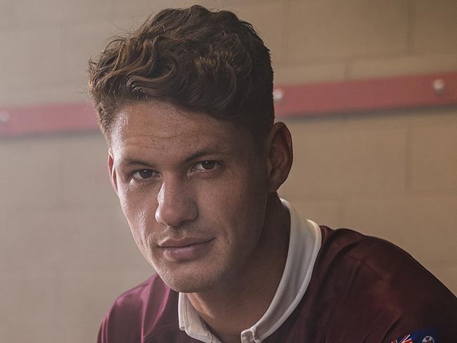 Queensland Maroons star Kalyn Ponga in the 2020 jersey. Picture: QRL