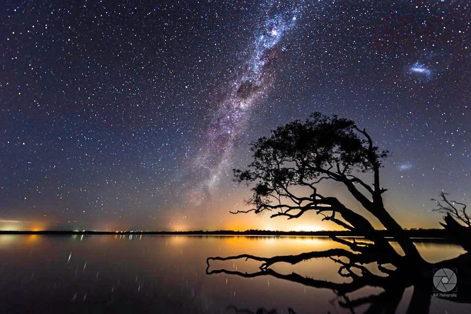 The view over Lake Weyba.