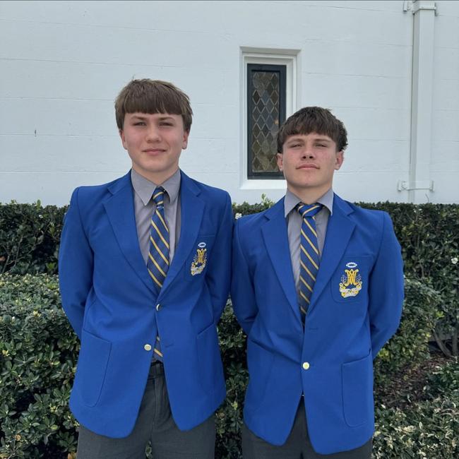 Marist College Ashgrove students Stan Grellman (left) and Lachie Webster (right) will feature at the Emerging Reds Cup next week.