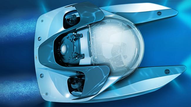 Aston Martin’s submarine will cost close to $4 million. Pic: Supplied.