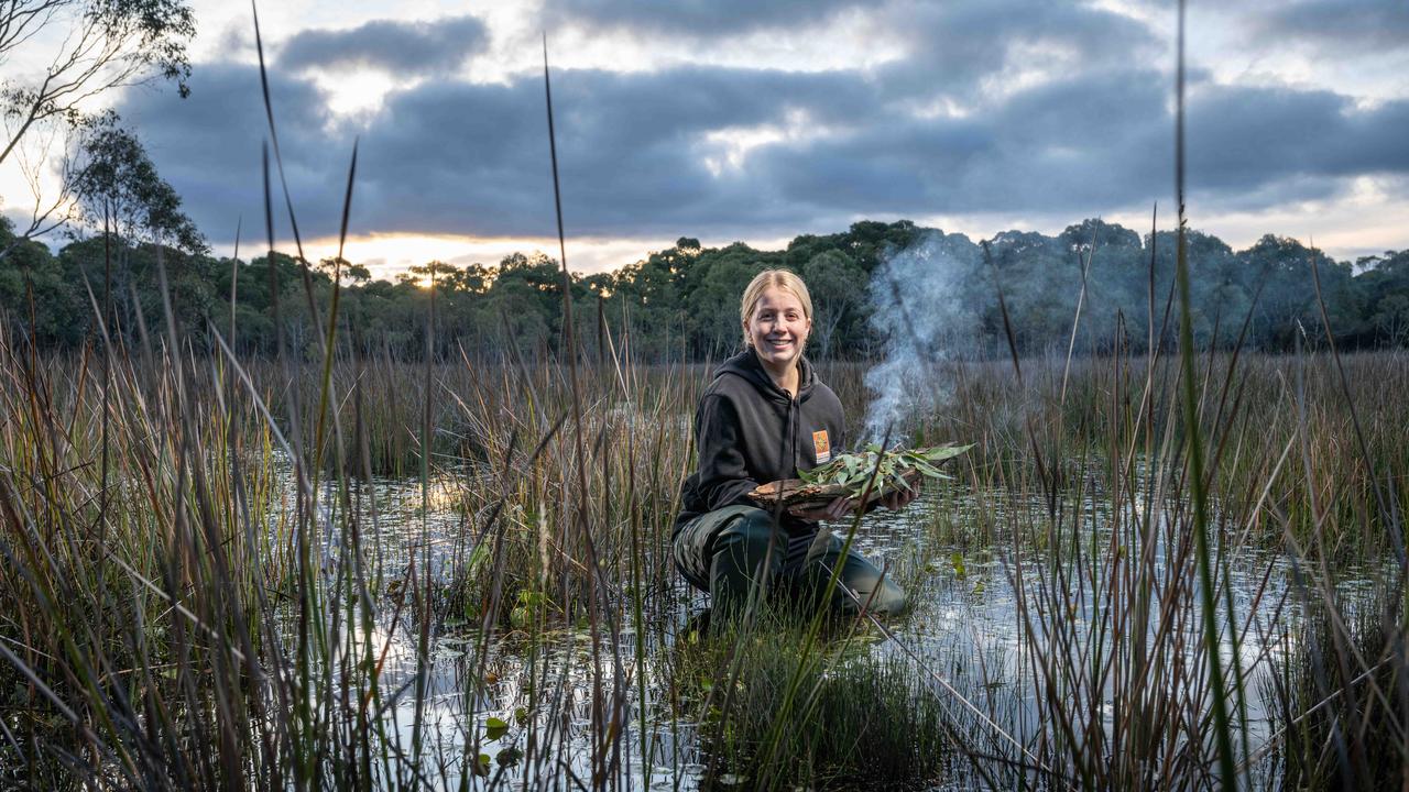 Wadawurrung woman and WTOAC water officer Claire Mennen said the Durdidwarrah Wetland came to life during a temporary water transfer trial. Picture: Brad Fleet