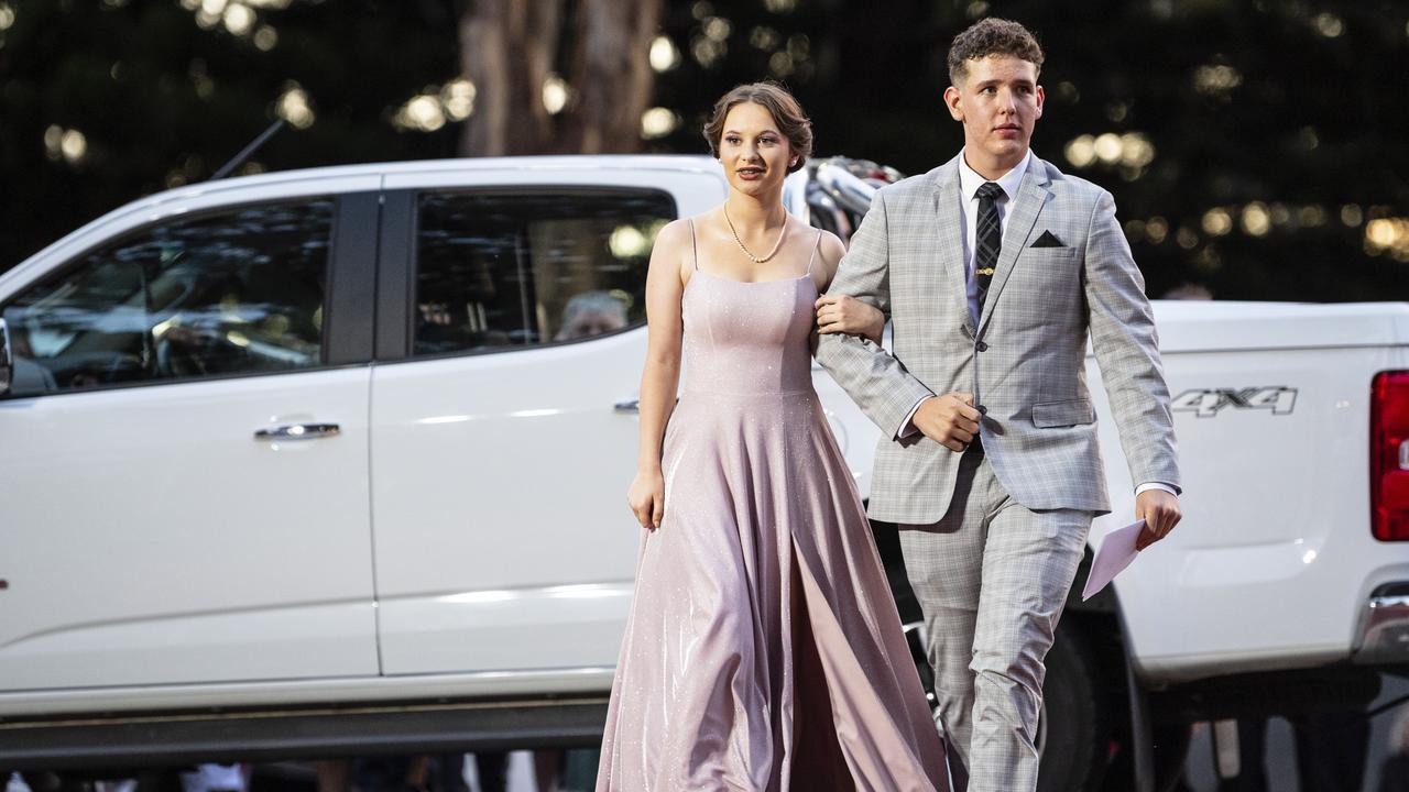 Cohen Shearer and partner Madison Smith at St Mary's College formal at Picnic Point, Friday, March 24, 2023. Picture: Kevin Farmer