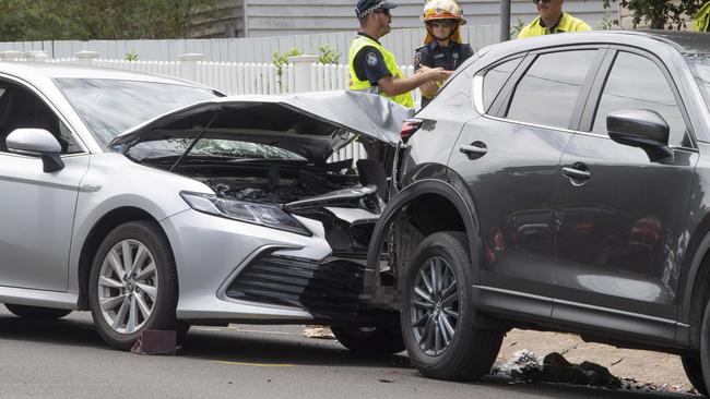 A woman had her leg amputate after she was hit by car in Lindsay Street on February 2, 2023. Picture: Nev Madsen.