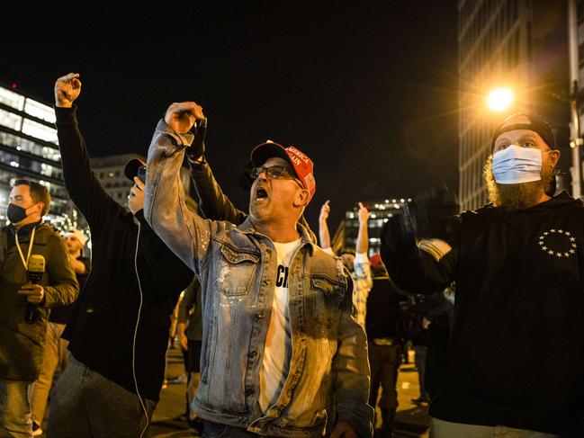 Various pro-Trump groups gathered in DC for the "Million MAGA March" to protest the results of the 2020 presidential election. Picture: Samuel Corum/Getty Images/AFP