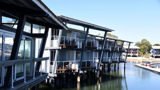 Waterfront units at Couran Cove, South Stradbroke Island. Picture: Steve Holland