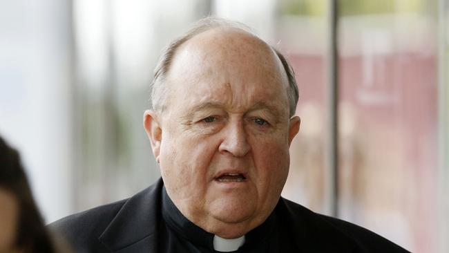 Adelaide Archbishop Philip Wilson arrives at Newcastle Local Court last month. Picture: AAP