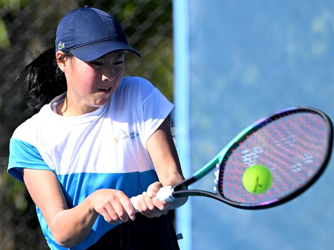 Koharu Nishikawa is already a national champion in her sport. Picture: Tennis Australia/ BRADLEY KANARIS