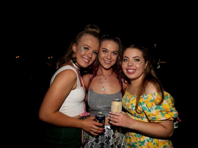 The Grass Is Greener music festival at the Cairns Showgrounds. Jecoa Selke, Tiarni Fargher and Emilie Bird. PICTURE: STEWART MCLEAN