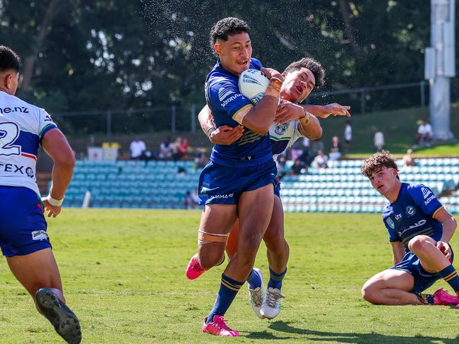 A unstoppable Andes Johansson on his way to the try line. Picture: Adam Wrightson Photography.