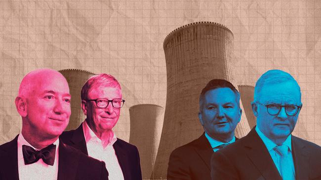 Amazon founder Jeff Bezos and Microsoft founder Bill Gates v lifelong ALP operatives Chris Bowen and Anthony Albanese: who is right on nuclear?