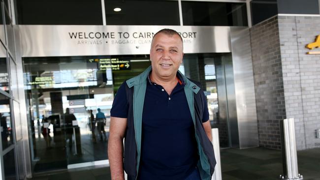 Ghassan Aboud arriving in Cairns. Picture: Stewart McLean 