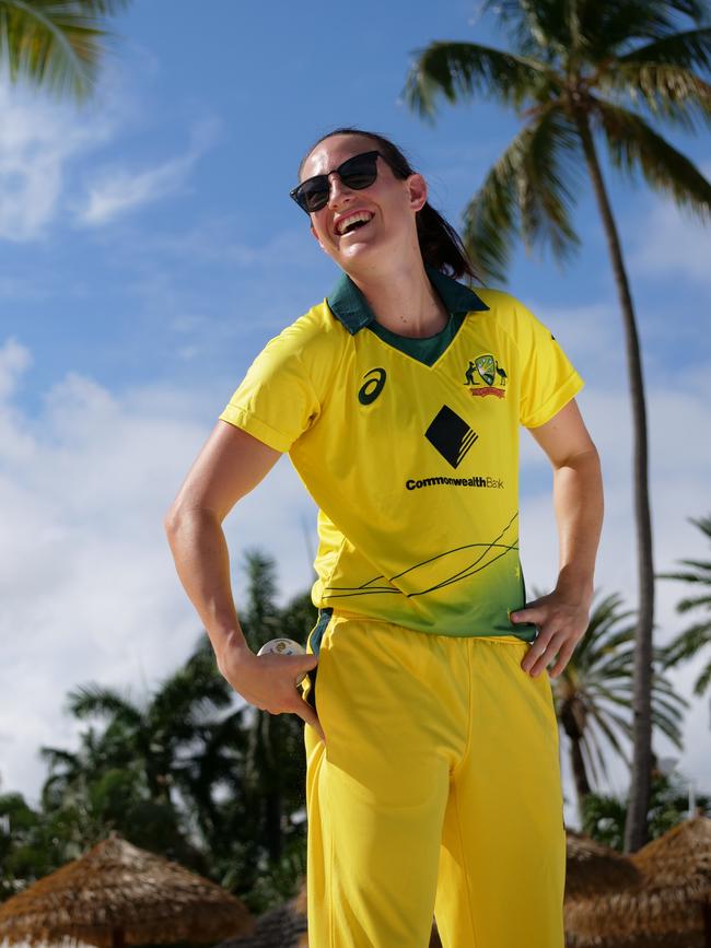 South Australian bowler Megan Schutt is in the Caribbean on tour with the Australian Women's Cricket Team. Photo: cricket.com.au