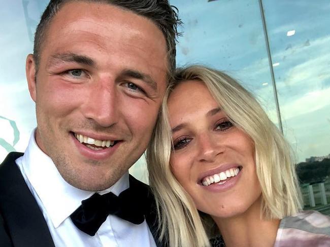 Phoebe Burgess has told a court her former NRL star husband Sam threatened her father.