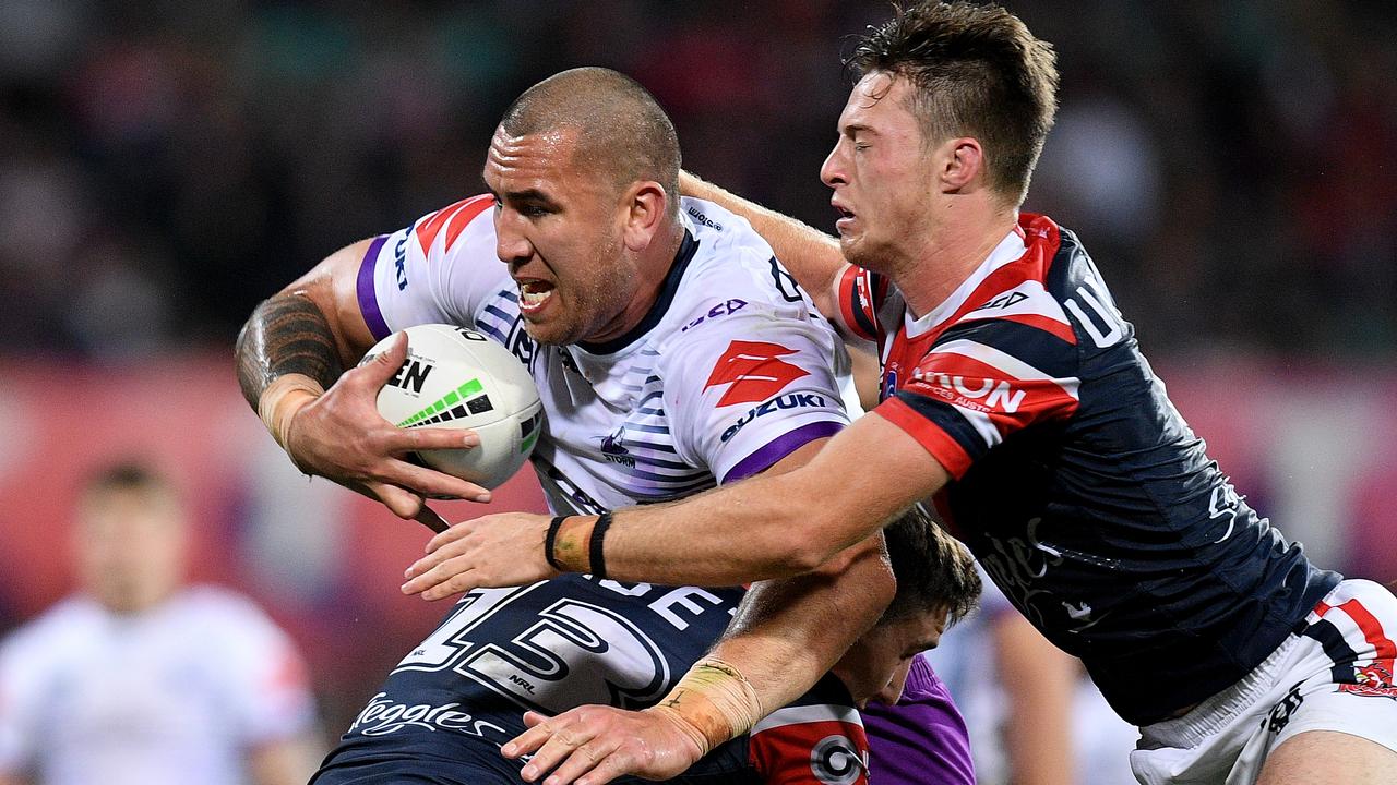 Nelson Asofa-Solomona is set to join Japanese Rugby after being forced out of the Melbourne Storm due to their vaccination stance. Photo: AAP