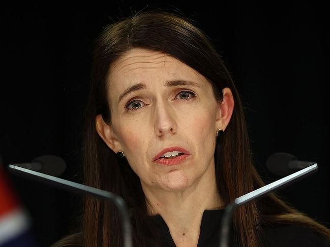 New Zealand's Prime Minister Jacinda Ardern speaks about a public holiday on September 26 to mark the death of Britain's Queen Elizabeth II during a press conference at the Parliament in Wellington on September 12, 2022. (Photo by Marty MELVILLE / AFP)