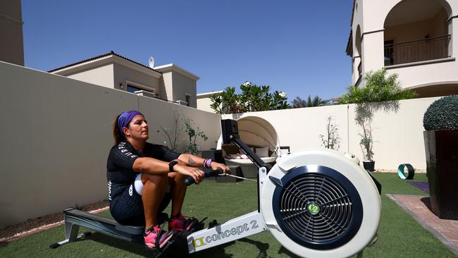 Athletes have turned to home gym equipment and training at home due to COVID-19. Picture: Francois Nel/Getty Images