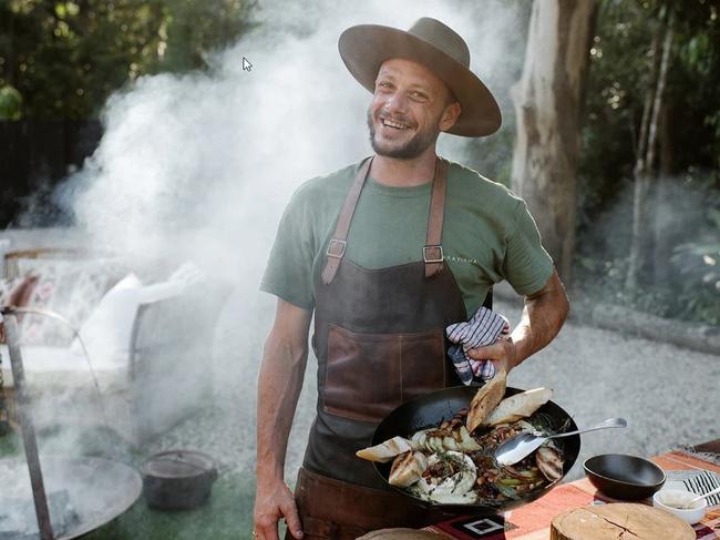 Chef Charles-Etienne (Charly) Pretet, 38, of Terra Firma Dining, a mobile, outdoor catering company based on Queensland's Sunshine Coast. Picture: Valeria Ramirez