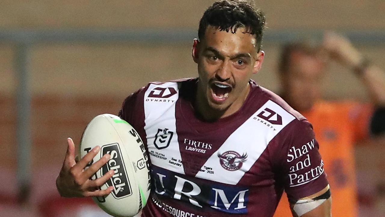 Morgan Harper will get first shot at Manly’s No.1 jersey. (Photo by Cameron Spencer/Getty Images)