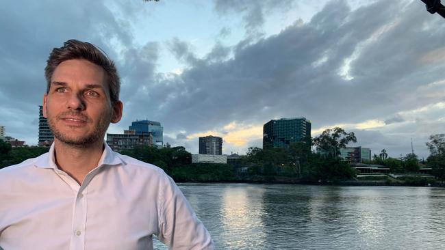 Greens MP for Maiwar, Michael Berkman, at the old ABC Toowong site