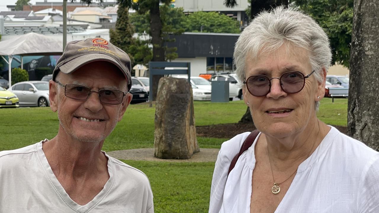 Rob Davies and Avril Crawley – Gympie Australia Day event at Memorial Park, 2024.