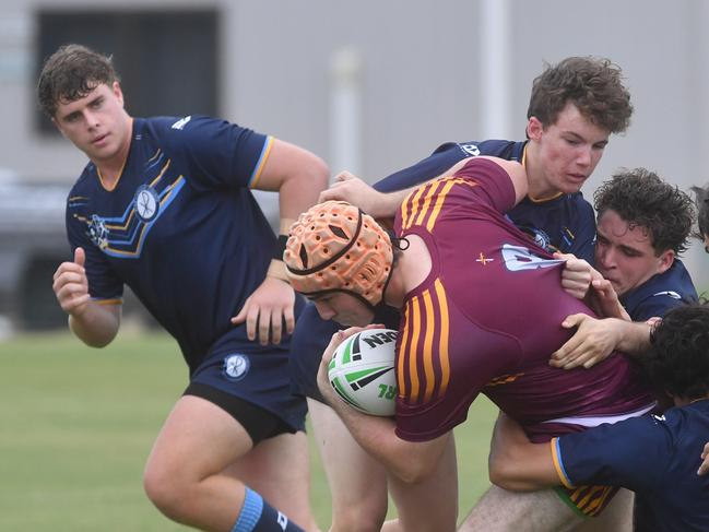 Round 4 of the Townsville Blackhawks Schoolboy Trophy. Ryan Catholic College against Southern Cross Catholic College at Ryan Catholic College. Picture: Evan Morgan