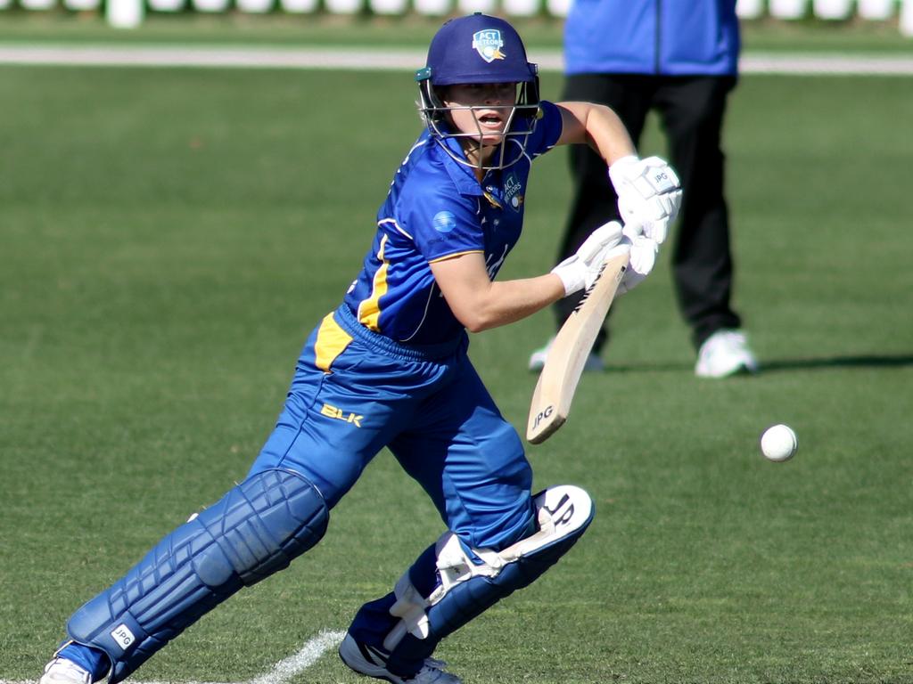 Mack is captain of the ACT Meteors. Picture: AAP Image/Kelly Barnes