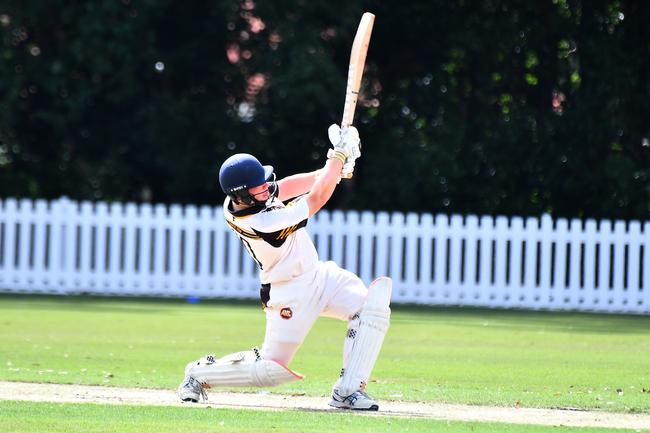 Marist College Ashgrove v Padua First XI cricket. Saturday March 22, 2025. Picture, John Gass