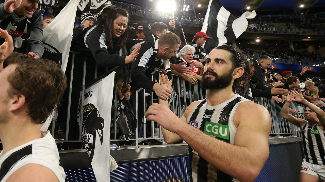 Brodie Grundy has left the Magpies. Picture: Paul Kane